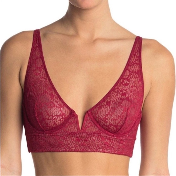 Free People Tameeka Underwire Bra Berry Electric NEW Size Small - Picture 11 of 11